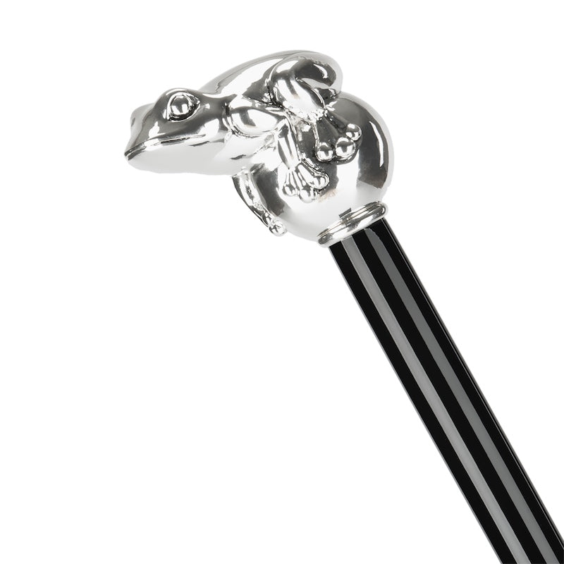 PASOTTI Silver Frog Cane