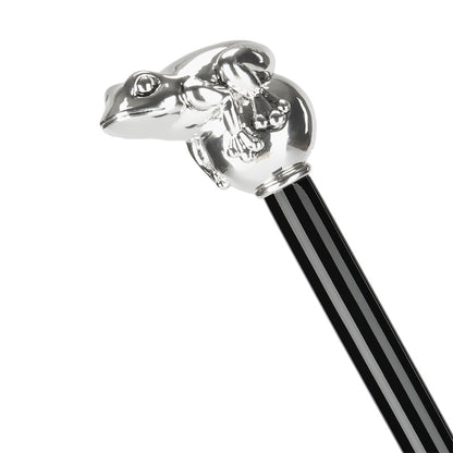 PASOTTI Silver Frog Cane
