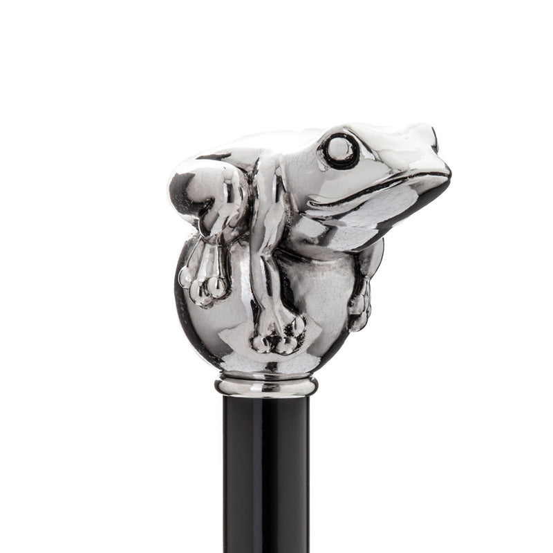 PASOTTI Silver Frog Cane