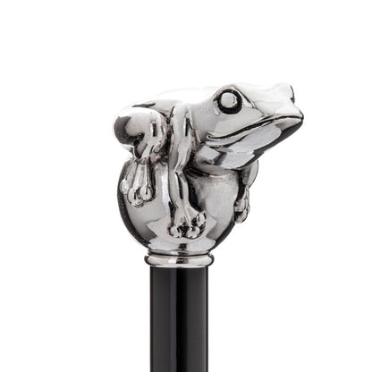 PASOTTI Silver Frog Cane