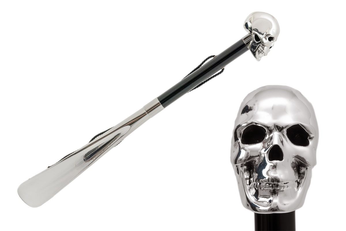 PASOTTI Silver Skull Shoehorn