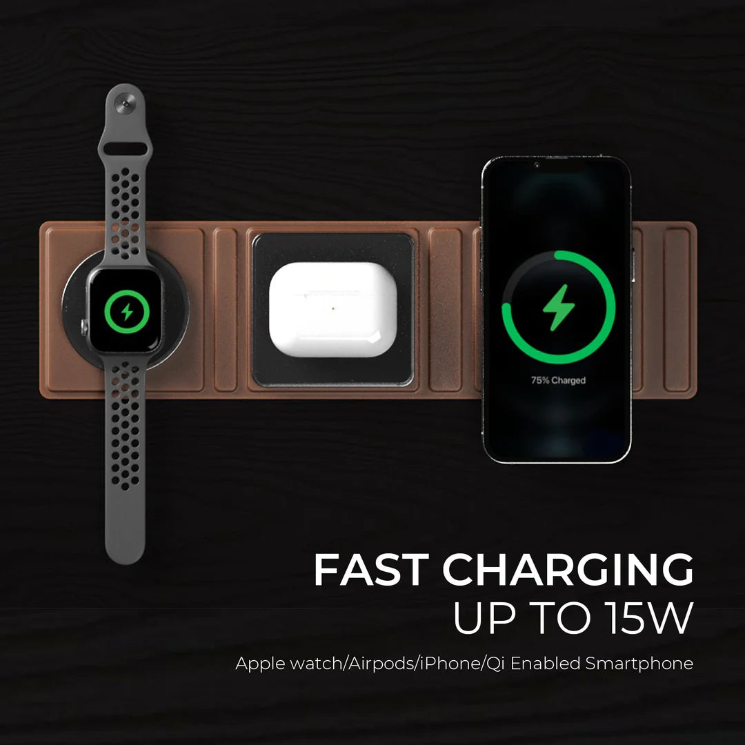 Foldie Mag + Foldable 3 in 1 Wireless Fast Charger