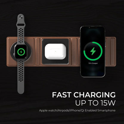 Foldie Mag + Foldable 3 in 1 Wireless Fast Charger