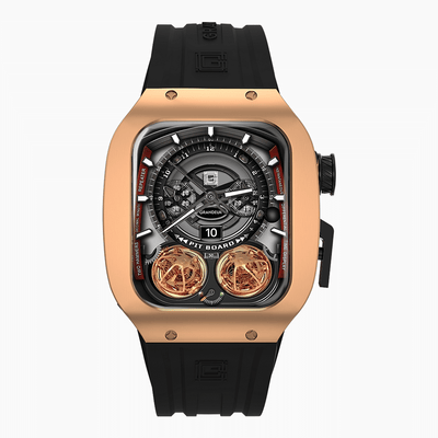 Grandeur Titanium Rose Gold Apple Watch Case