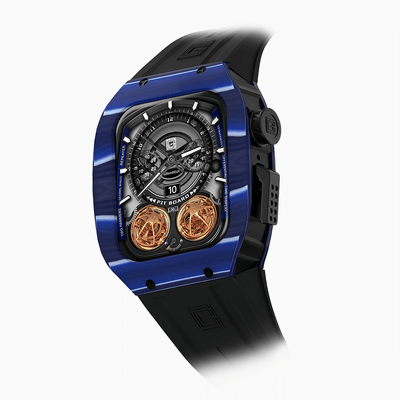 Grandeur Admiral Blue – NTPT Carbon Strap Apple Watch Case