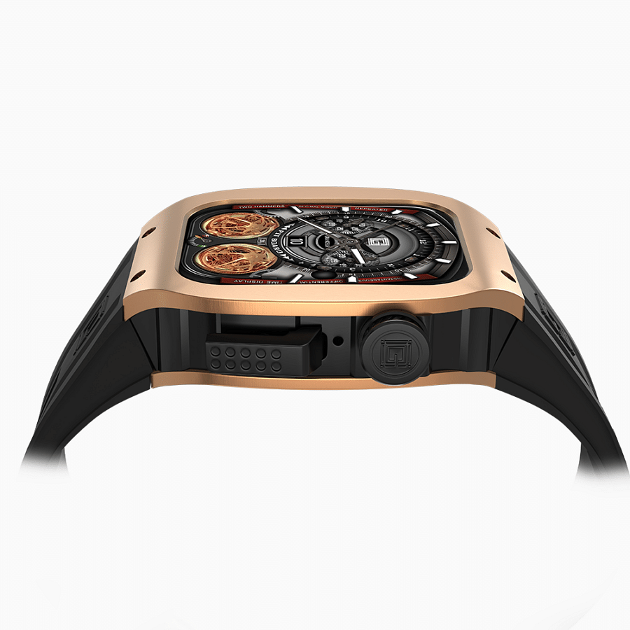 Grandeur Titanium Rose Gold Apple Watch Case