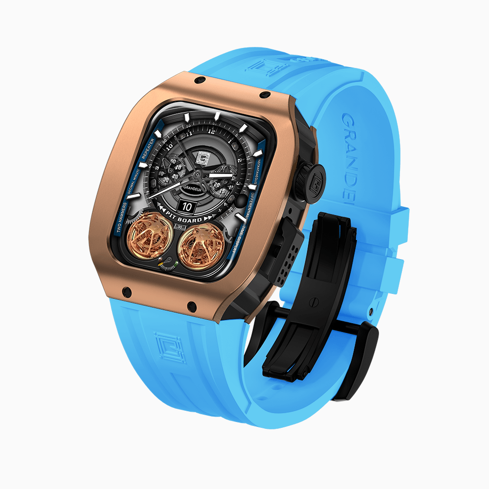 Grandeur Titanium Rose Gold Apple Watch Case