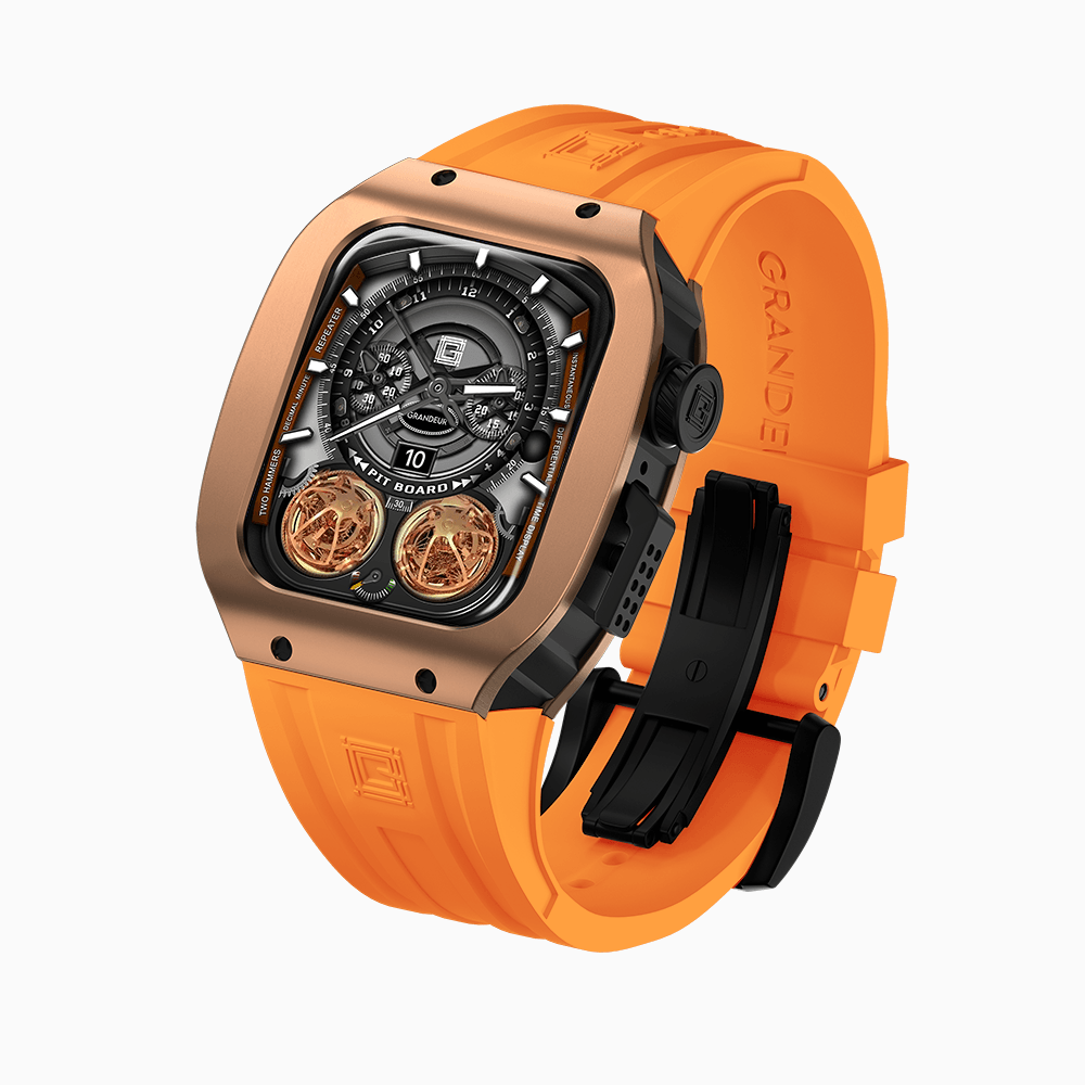 Grandeur Titanium Rose Gold Apple Watch Case