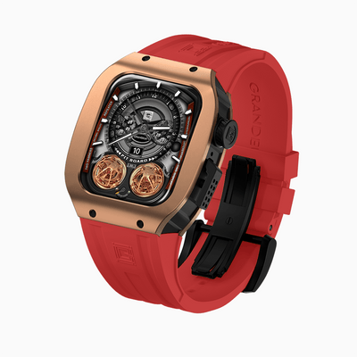 Grandeur Titanium Rose Gold Apple Watch Case