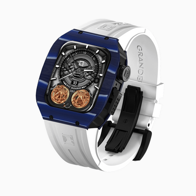 Grandeur Admiral Blue – NTPT Carbon Strap Apple Watch Case