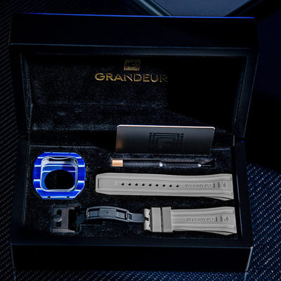 Grandeur Admiral Blue – NTPT Carbon Strap Apple Watch Case