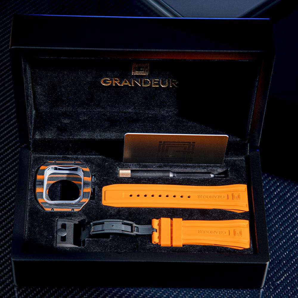 Grandeur Fire Orange – NTPT Carbon Apple Watch Case