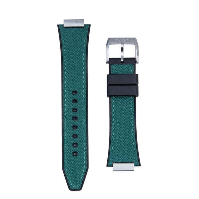 ساتشي-أخضر-14 ملم-حزام من قماش النايلون