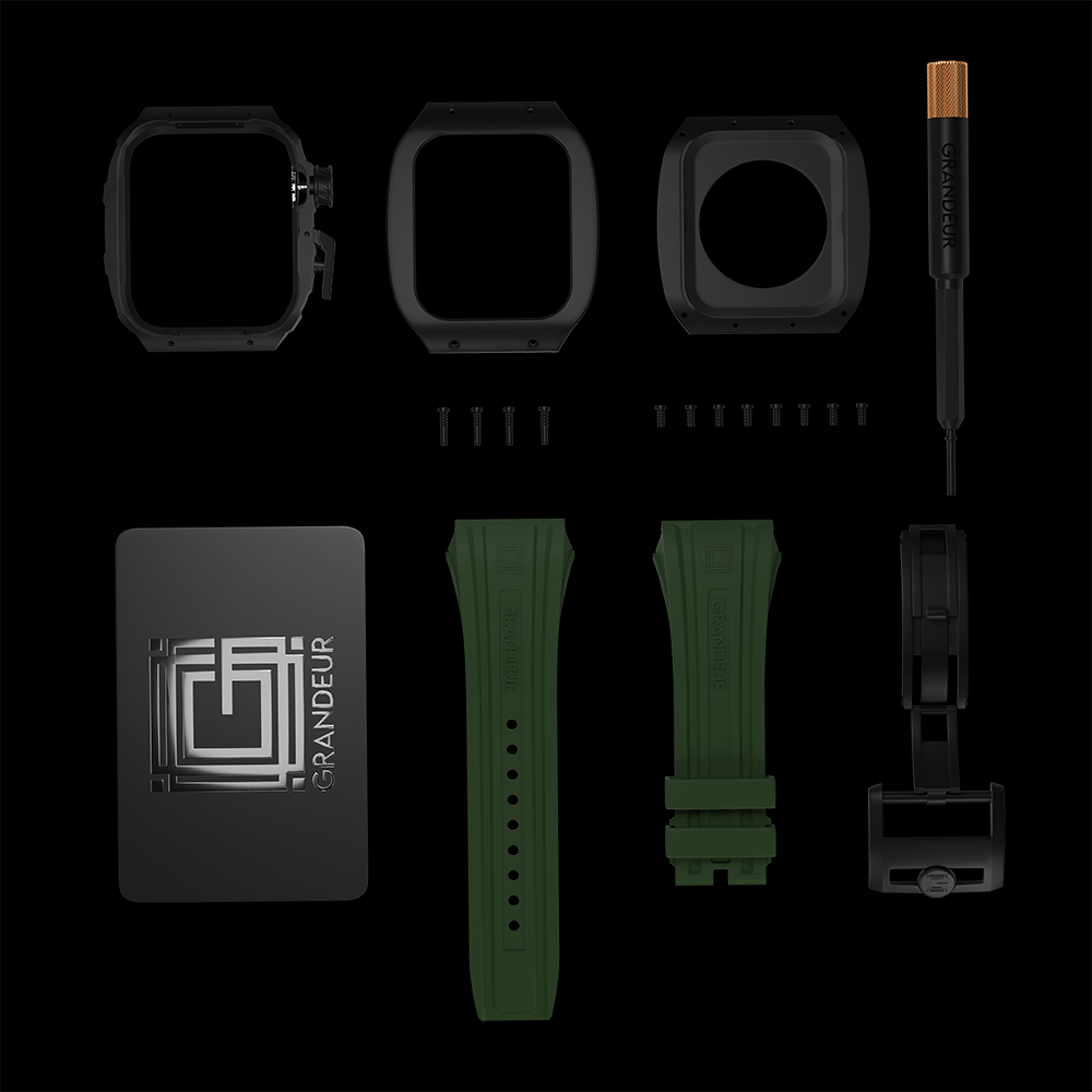 Grandeur Titanium JetBlack Apple Watch Case
