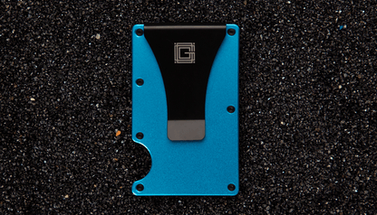 جراندور-حاملة بطاقات-المنيوم-ازرق-RFID-85-x-45 ملم