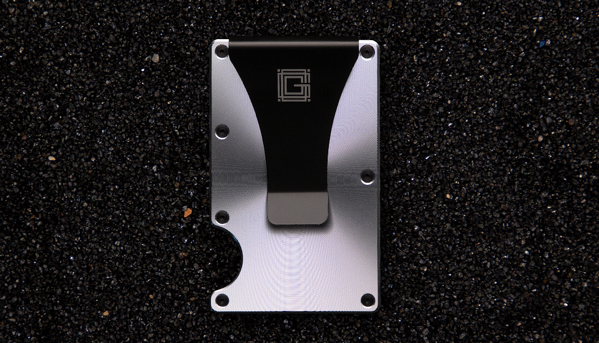 حاملة بطاقات جراندور-المنيوم-ابيض-شروق الشمس-RFID-85-x-45 ملم