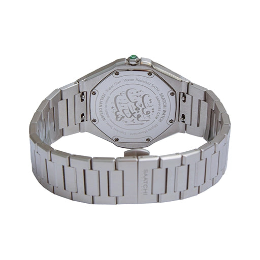 Saatchi Super Slim Emerald Gem Limited Edition Green 42mm