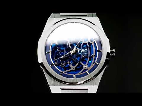 PWG Skeleton Stainless Steel Red 42 MM Automatic Men
