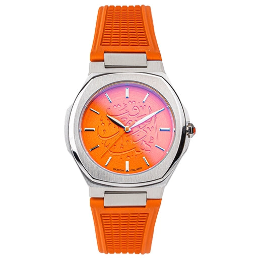 Saatchi Super Slim Amber Gem Limited Edition Orange 42mm
