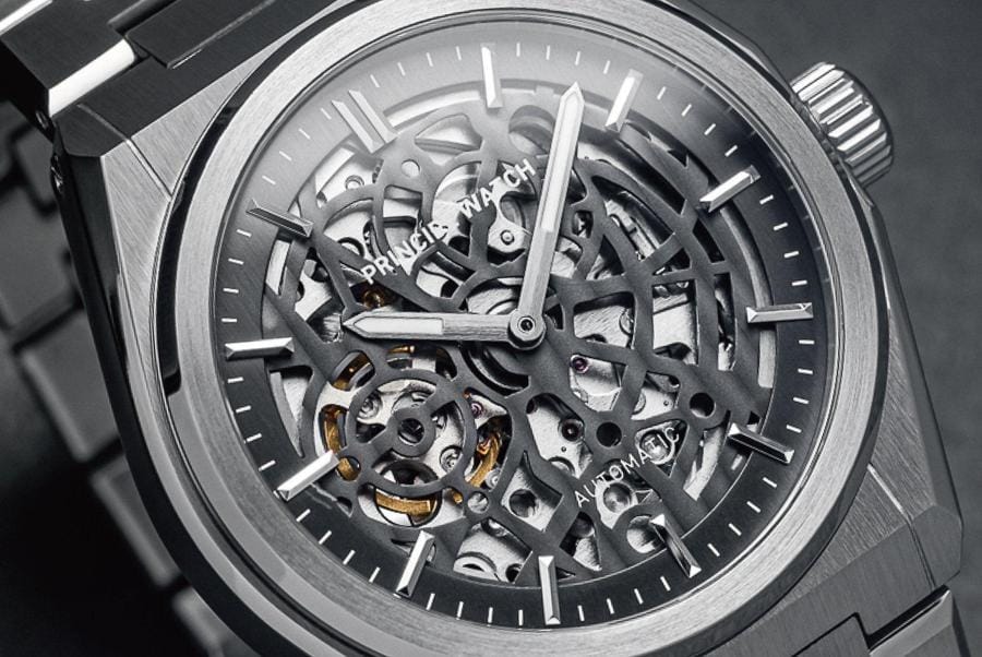 ساعة برينسيبي من الفولاذ المقاوم للصدأ باللون الفضي للرجال